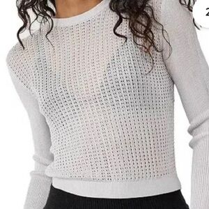 NWT Free People H20 Crew Pullover Sweater in Found Moon in XS💕